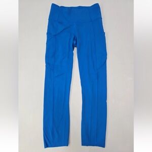 Lululemon Fast Free High Rise Crop II 23” Non Reflective Wild Bluebell Size 6